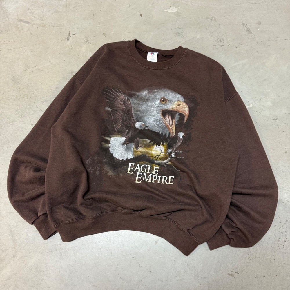 Vintage 90s Nature‎ Eagle Crewneck Sweatshirt